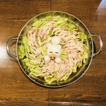 日本のお酒とごはんのお店 ムロマニ - 忘年会コース限定「ミルフィーユ鍋（ポン酢）」