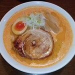 Menya Shingen - 濃厚海老みそらぁ麺（大盛）