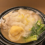 赤坂 菊乃井 - 昼懐石１５７３０円。鯛頭鍋。鯛の頭、烏賊団子、京野菜のみぞれ鍋です。金時人参や蕪などが深い味わいで、とーっても美味しくいただきました（╹◡╹）（╹◡╹）