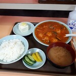 中華料理　とき - 本日の定食(海老チリ定食)