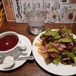 パスタバル MiKiYA's 自由が丘 - セットC 紅茶とサラダ