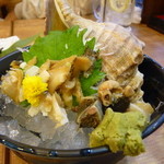 濱燒海鮮居酒屋 大庄水產 前橋店 - さざえの刺身
