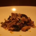 RISTORANTE IL NODO - 小田原志村さんの無農薬米リゾット 天城の12ヵ月アマゴアップ