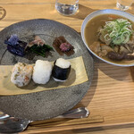 MADRE - 天然キノコと根菜の豚汁、おむすび