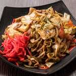 Street food style sauce Yakisoba (stir-fried noodles)