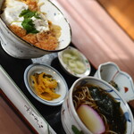 満留賀 - かつ丼セット（１，２００円）２０２２年１１月