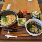 Kora ssai - 日替わり　鶏とマッシュルームの白ワインクリーム煮丼そばセット　780円