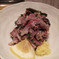 新宿割烹 中嶋 - 鰯刺身UP