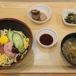 食堂 浜膳 - まぐろ二色丼ランチ