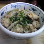 手打うどん　源内 - かしわうどん