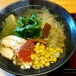 梵天楼 坊田製麺所 - 塩野菜(大盛) 850円税込