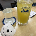 Sakagura Otakou - 望、緑茶ハイ Bo Sake, Shochu Highball with Green Tea at Sakagura Otako, Wakamatsucho, Yokosuka！♪☆(*^o^*)