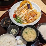 とろろや - 揚げ鶏照りマヨ膳