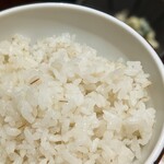 とろろや - 麦飯（揚げ鶏照りマヨ膳）