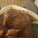 スープカレー屋 鴻 - ハンバーグ