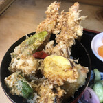 京花 - ミニ？海老天丼