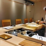 横浜 鮨 ふくじゅ - カウンター席