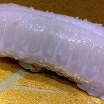 横浜 鮨 ふくじゅ - ひらめのえんがわ