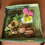 千松しま - 【鮑、銀杏、ササギ、みずの実、つるむらさき】◎2022/10