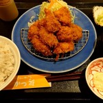 Katsumasa - 山盛り!!コロコロチキンカツ定食(1200円＋税)