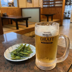 ガーデン かどや - ビールとお通し