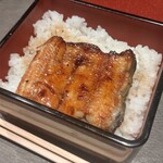 八重洲 steak & seafood 鉄板焼き 一心 - 俺は小鰻重も（ごはん少し残してすみません）