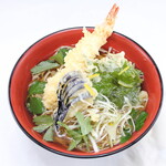 Shrimp tempura soba