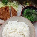 とんかつ繁 - ロースかつ定食(1100円)