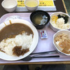 Resutorampopura - カレーライス・中（286円）、豆腐とわかめの味噌汁（33円）、ポテト&コーンサラダ（88円）、バンバンジー豆腐（132円）