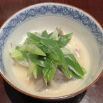 料理屋 稲家 - 鯨ウネス白味噌仕立て　難波葱　下仁田蒟蒻