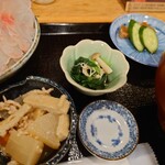 Denden Den - 本日のお魚(刺身)　小鉢群