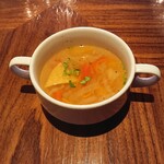 el caliente modern mexicano - ランチのスープ
