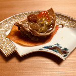 東茶屋 なかむら - 香箱ガニ　日本酒　紹興酒漬け　内子　外子　身