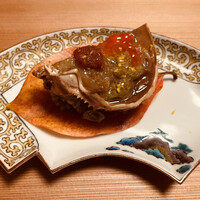 東茶屋 なかむら - 香箱ガニ　日本酒　紹興酒漬け　内子　外子　身