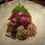 天ぷら 元吉 - 鰹のお刺身