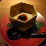 天ぷら 元吉 - ほうじ茶プリン