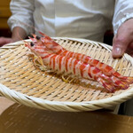 兄弟寿し - 湯上がり直後の美しい車海老