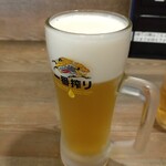 Tori Yoshi Shouten - タイムサービス 生ビール ¥306（税込）