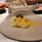 WAGYU YAKINIKU IBUSANA - 雲南省12年物オシェトラキャビア、冷製麺