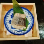 Ryouriyakashimori - 真鱈の幽庵焼き。身がふわふわしっとり。
