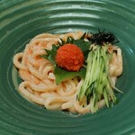 麺匠の心つくし つるとんたん - 明太子のおうどん(冷)