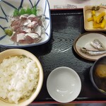 金沢食堂 - アジ刺身定食