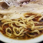 家系ラーメン 福袋 - 麺の表情。