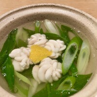 谷や 和 - 白子の小鍋 九条葱 柚子