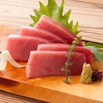 Natural tuna sashimi