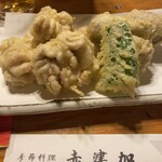 赤津加 - 白子と小海老芋天ぷら