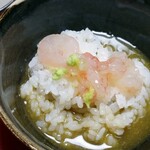 あさば - 次には お茶漬けのようにして 食べました