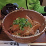 楽豚 - 豚トロ丼（肉大盛り）　１，２００円