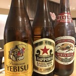 小皿料理 38 - 瓶ビールは3種類ご用意しております。