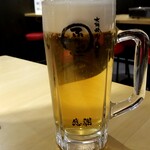 大阪焼肉・ホルモン ふたご - 生ビール：550円+税